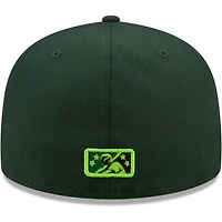 Men's New Era Green Eugene Emeralds Authentic Collection 59FIFTY Fitted Hat