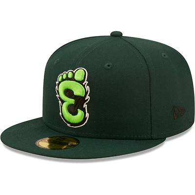 Casquette ajustée New Era 59FIFTY pour homme, collection Authentic, verte Eugene Emeralds