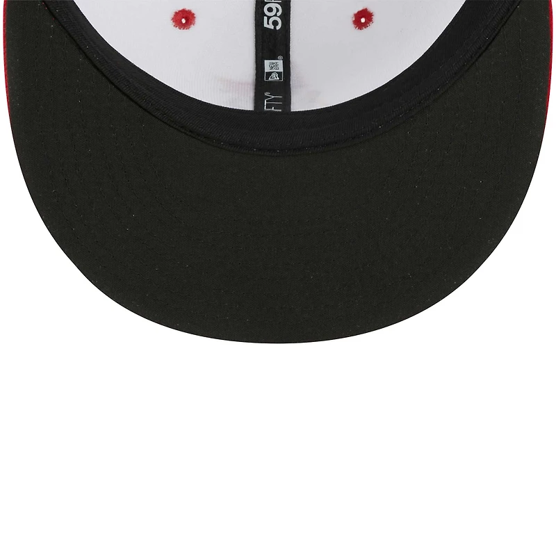 Men's New Era White Eugene Emeralds Theme Nights Pranksters  59FIFTY Fitted Hat