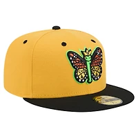Casquette ajustée Eugene Emeralds Copa de la Diversión 59FIFTY New Era jaune/noir pour homme