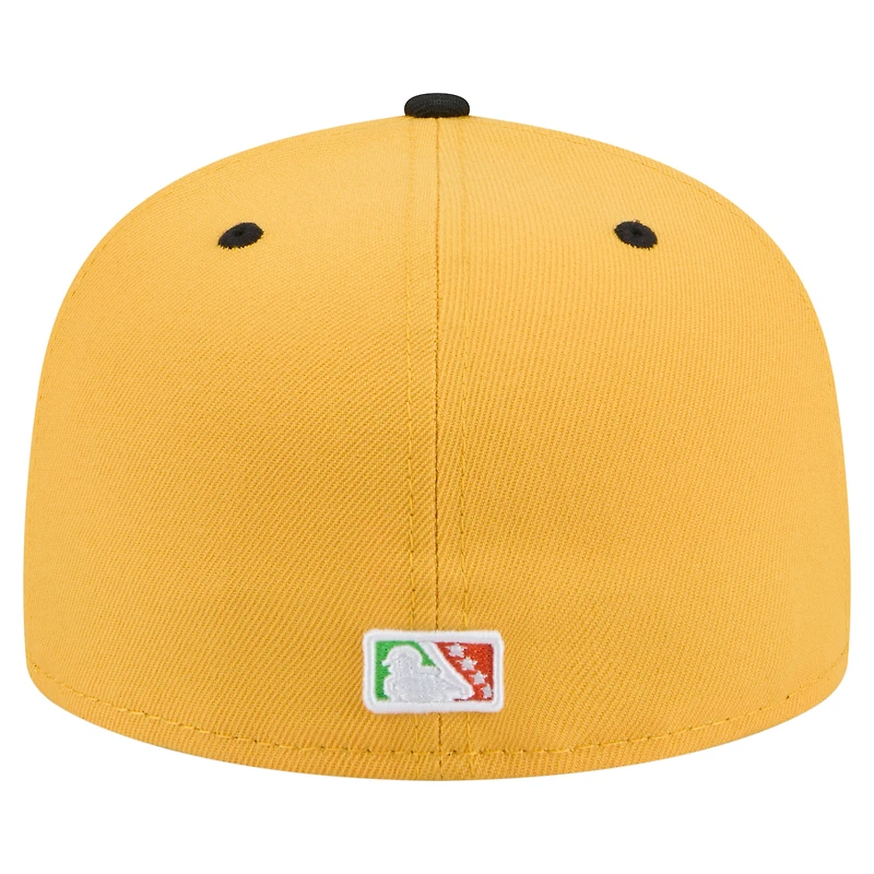 Casquette ajustée Eugene Emeralds Copa de la Diversión 59FIFTY New Era jaune/noir pour homme