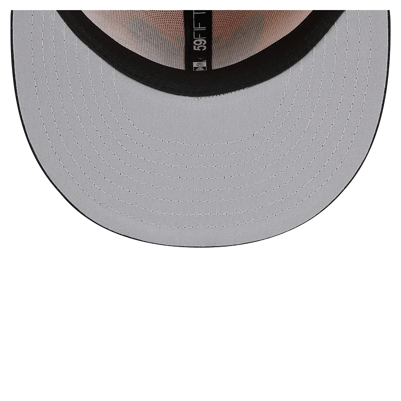 Men's New Era Yellow/Black Eugene Emeralds Copa de la Diversión 59FIFTY Fitted Hat