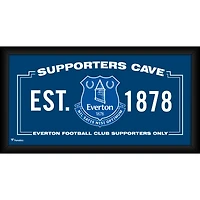 Collage encadré de la grotte des supporters d'Everton 10" x 20"