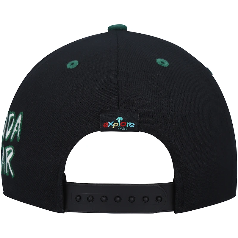 Youth Explore Black Explore Panda Snapback Hat