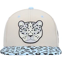 Youth Explore Cream Explore Snow Leopard Snapback Hat