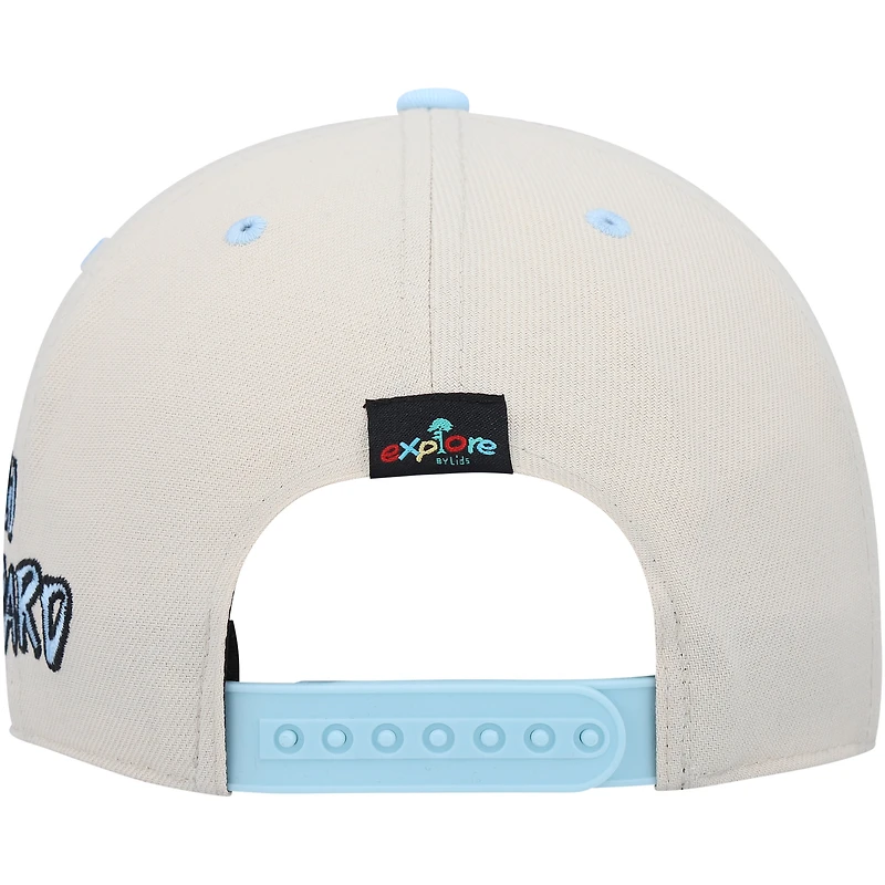 Youth Explore Cream Explore Snow Leopard Snapback Hat