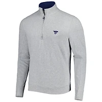 Haut à glissière quart de tour B. Draddy Fanatics Corporate Russel pour homme, gris chiné