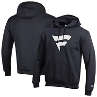 Men's Champion Black Fanatics Corporate Flag Hoodie