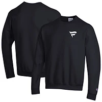 Men's Champion  Black Fanatics Corporate Fleece Crewneck Sweatshirt
