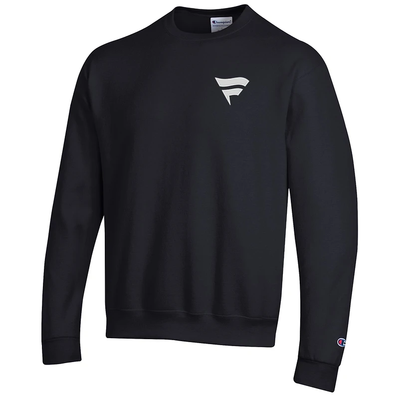 Men's Champion  Black Fanatics Corporate Fleece Crewneck Sweatshirt