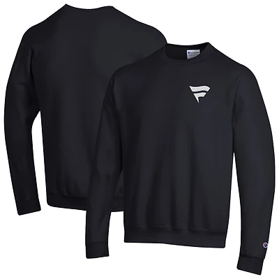 Sweat-shirt à col rond en polaire Champion Black Fanatics Corporate pour homme