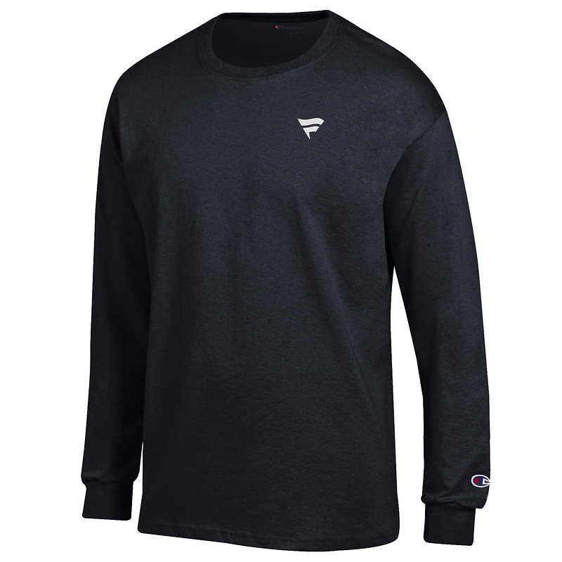 T-shirt à manches longues Champion Black Fanatics Corporate Micro Flag pour homme