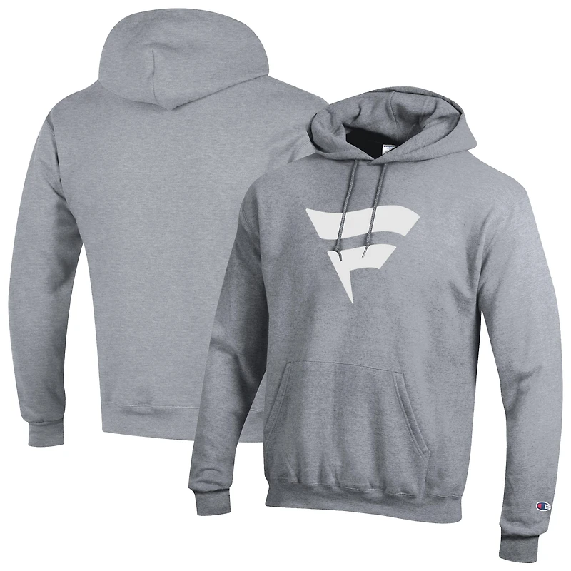 Men's Champion Gray Fanatics Corporate Flag Hoodie