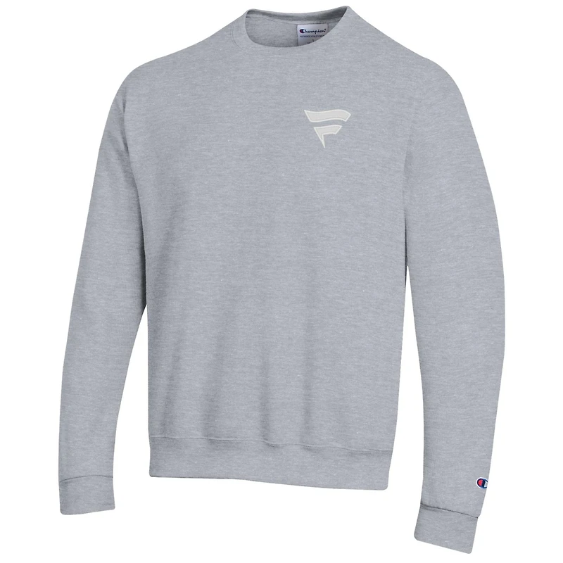 Sweat-shirt ras du cou en polaire Champion Gray Fanatics Corporate pour homme