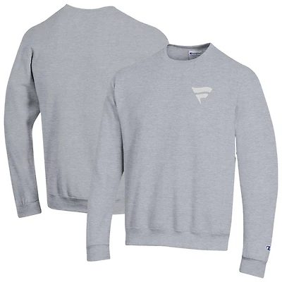 Men's Champion Gray Fanatics Corporate Fleece Crewneck Sweatshirt