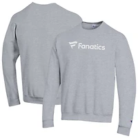Sweat-shirt ras du cou en polaire Champion Gray Fanatics Corporate Wordmark pour homme