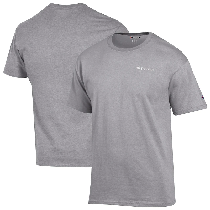 T-shirt gris Champion Fanatics Corporate Wordmark pour homme