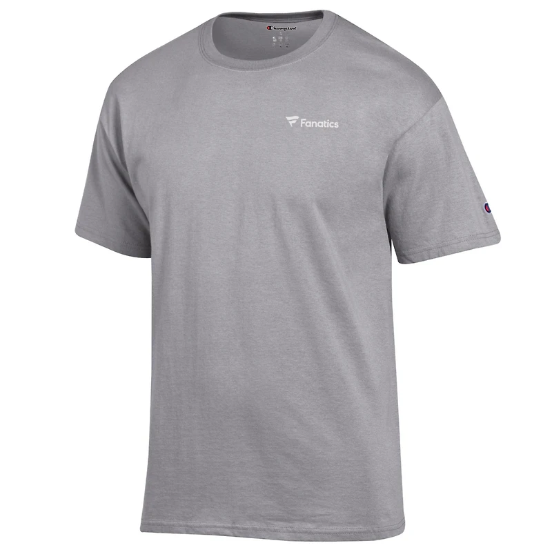 T-shirt gris Champion Fanatics Corporate Wordmark pour homme