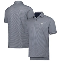 Men's Fairway & Greene Navy Fanatics Corporate Mini Stripe Jersey Polo
