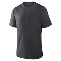 Men's Fanatics Corporate Charcoal Tribute Tri-Blend T-Shirt
