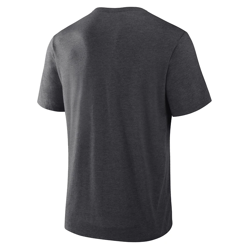 T-shirt tri-blend hommage anthracite Fanatics Corporate pour homme
