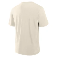 T-shirt Fanatics Corporate pour homme, crème, Stadium Slubb