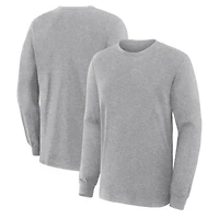 T-shirt à manches longues en coton gris Legacy pour homme