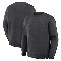 Sweat-shirt ras du cou en polaire Legacy pour homme Fanatics Corporate Heather Charcoal