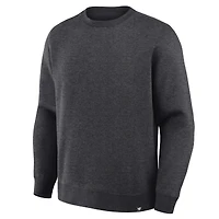 Sweat-shirt ras du cou en polaire Legacy pour homme Fanatics Corporate Heather Charcoal