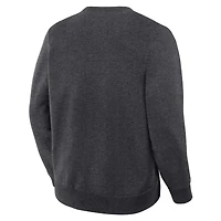 Sweat-shirt ras du cou en polaire Legacy pour homme Fanatics Corporate Heather Charcoal