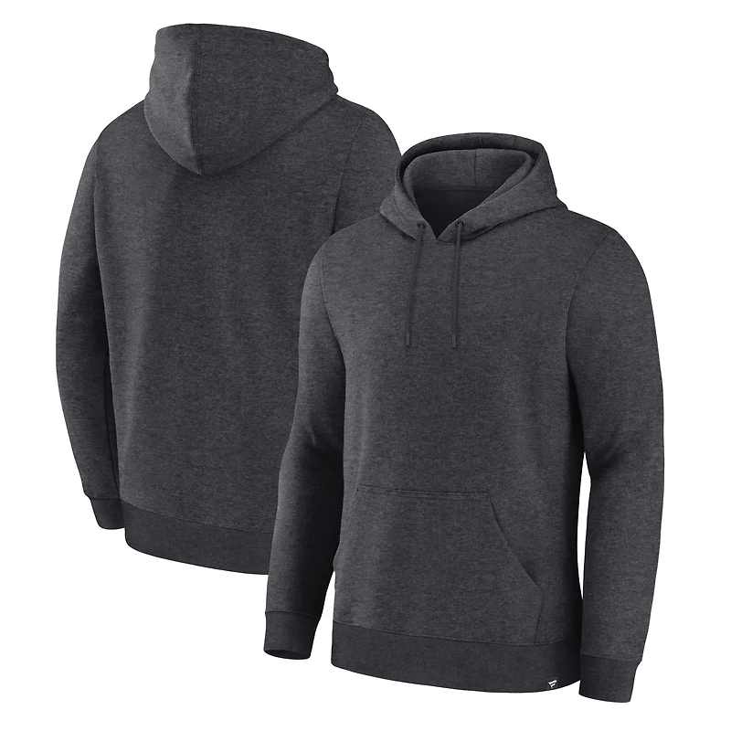 Men's Fanatics Corporate Heather Charcoal Legacy Fleece Pullover Hoodie