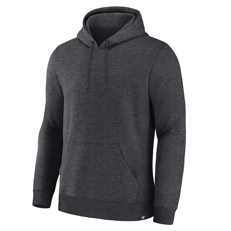 Men's Fanatics Corporate Heather Charcoal Legacy Fleece Pullover Hoodie