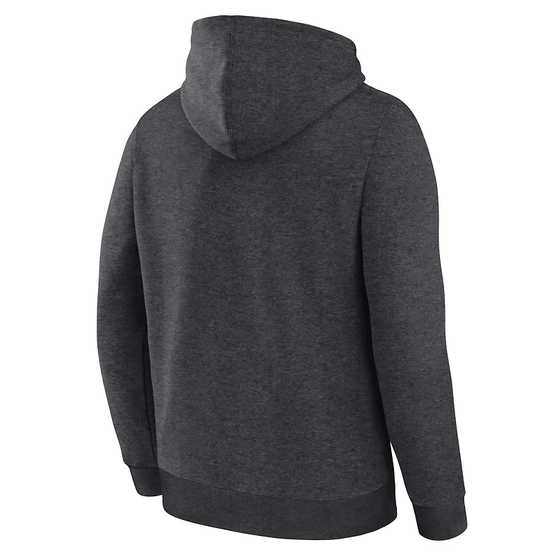 Men's Fanatics Corporate Heather Charcoal Legacy Fleece Pullover Hoodie