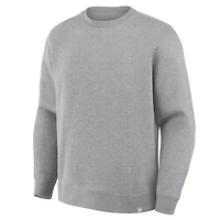 Sweat-shirt ras du cou en polaire gris chiné Legacy de Fanatics Corporate pour homme
