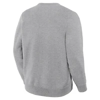 Sweat-shirt ras du cou en polaire gris chiné Legacy de Fanatics Corporate pour homme