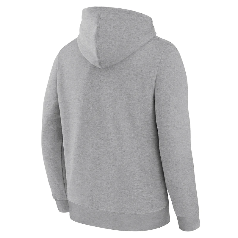 Sweat à capuche en polaire gris chiné Legacy pour homme Fanatics Corporate
