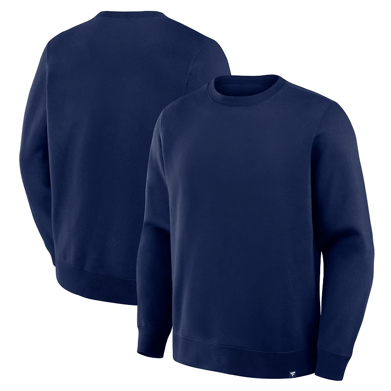 Sweat-shirt ras du cou en polaire bleu marine Legacy de Fanatics Corporate pour homme