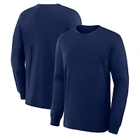 T-shirt à manches longues en coton bleu marine pour homme Fanatics Corporate Legacy