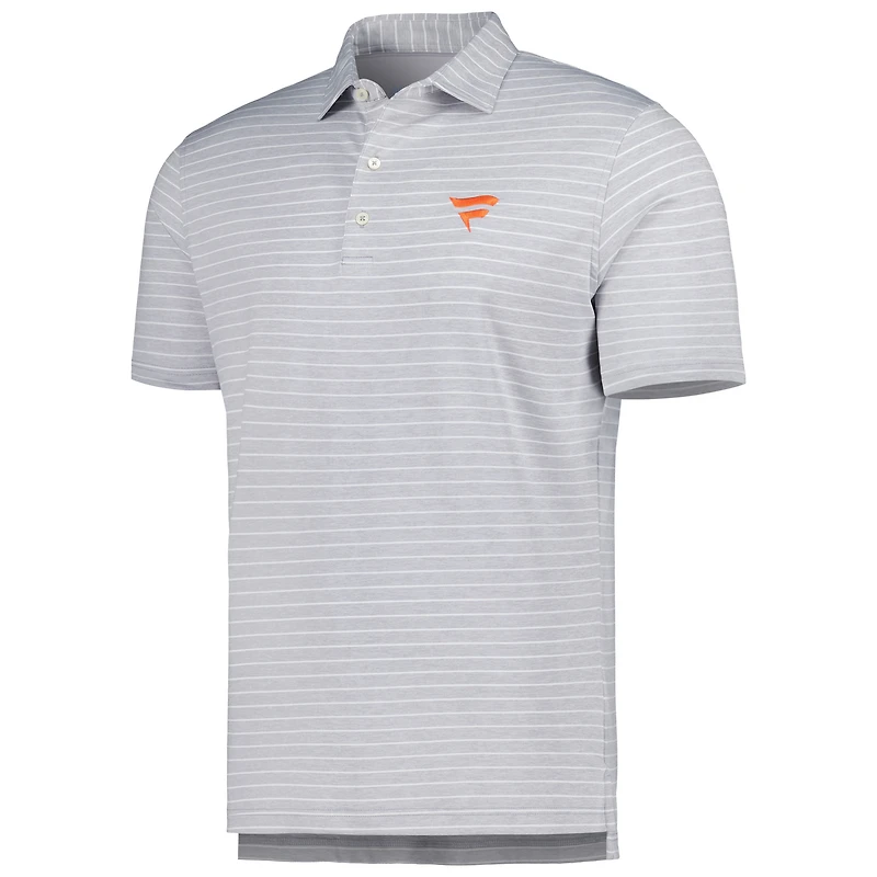Men's johnnie-O Gray Fanatics Corporate Newton Polo