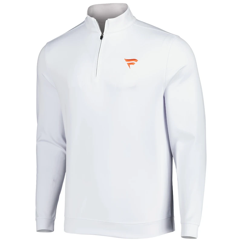 Veste zippée quart de zip Johnnie-O White Fanatics Corporate Diaz pour homme