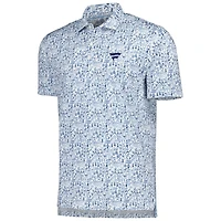 Polo imprimé Tailgater Corporate Fanatics blanc Johnnie-O pour homme