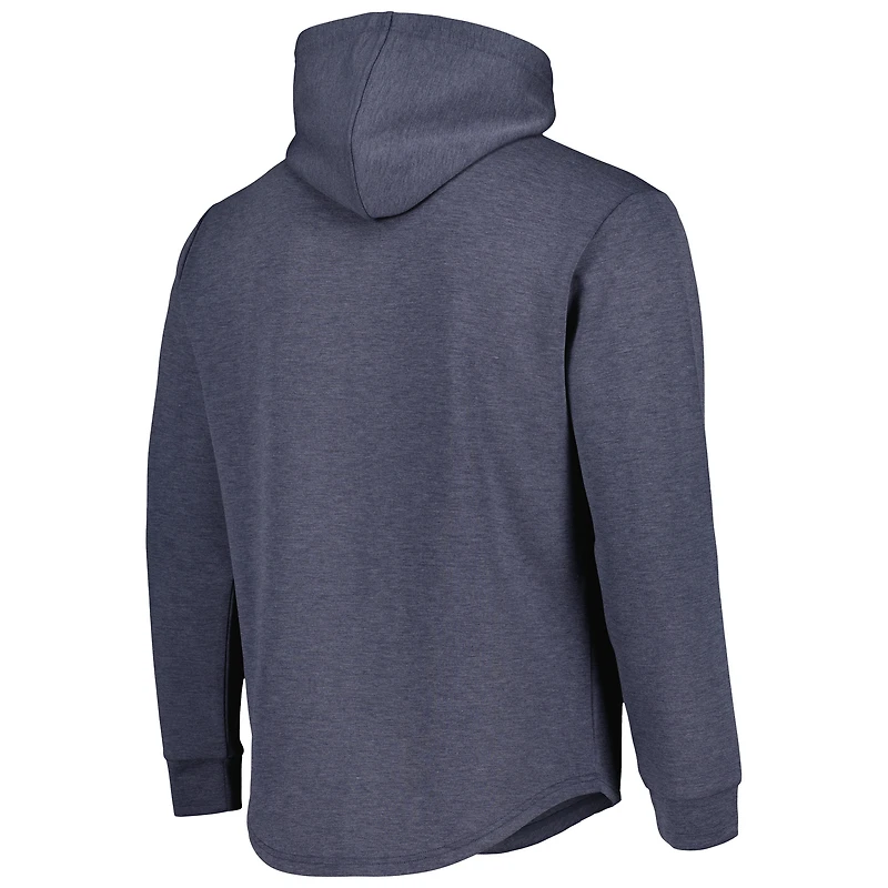 Men's LEGENDS Heather Navy Fanatics Corporate Hawthorne Tech Tri-Blend Pullover Hoodie