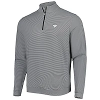 Men's Peter Millar Fanatics Corporate Perth Mini Stripe Performance Quarter-Zip Top
