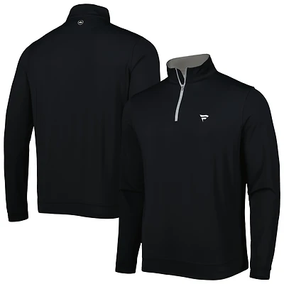 Men's Peter Millar Black Fanatics Corporate Perth Quarter-Zip Top