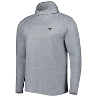 Men's Peter Millar Gray Fanatics Corporate Aurora Raglan Hoodie Long Sleeve Top