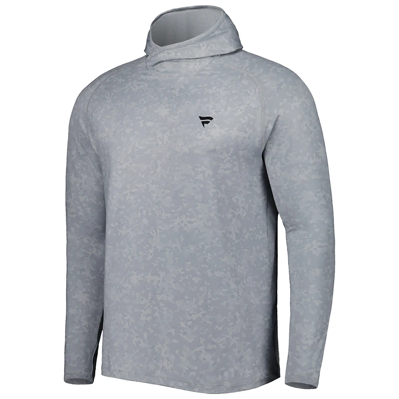 Men's Peter Millar Gray Fanatics Corporate Aurora Raglan Hoodie Long Sleeve Top