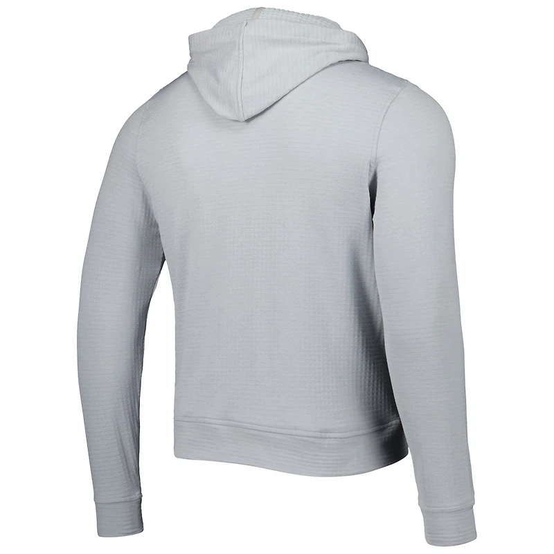 Men's Peter Millar Gray Fanatics Corporate Full-Zip Hoodie