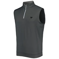 Gilet zippé en tissu éponge extensible Galway Fanatics Corporate de Peter Millar pour homme, gris