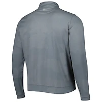 Haut zippé quart de tour en jacquard camouflage gris fanatiques Peter Millar pour homme