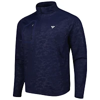 Men's Peter Millar Navy Fanatics Corporate Forge Camo Quarter-Zip Top